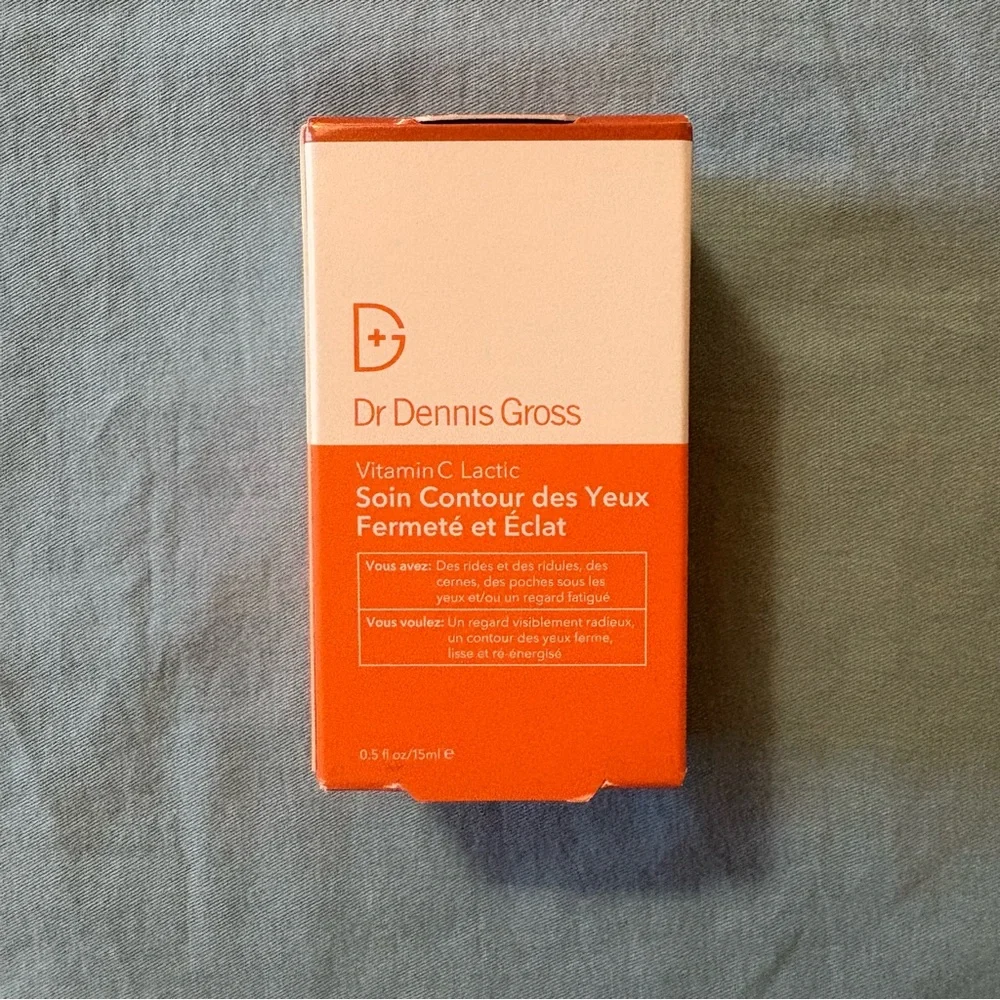 NEW Dr Dennis Gross Vitamin C Lactic Firm & Bright Eye Treatment 0.5oz/15ml